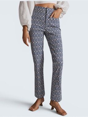 Anthropologie Maeve Essential High-Rise Kick-Flare Pants, Size 10, MSRP $130